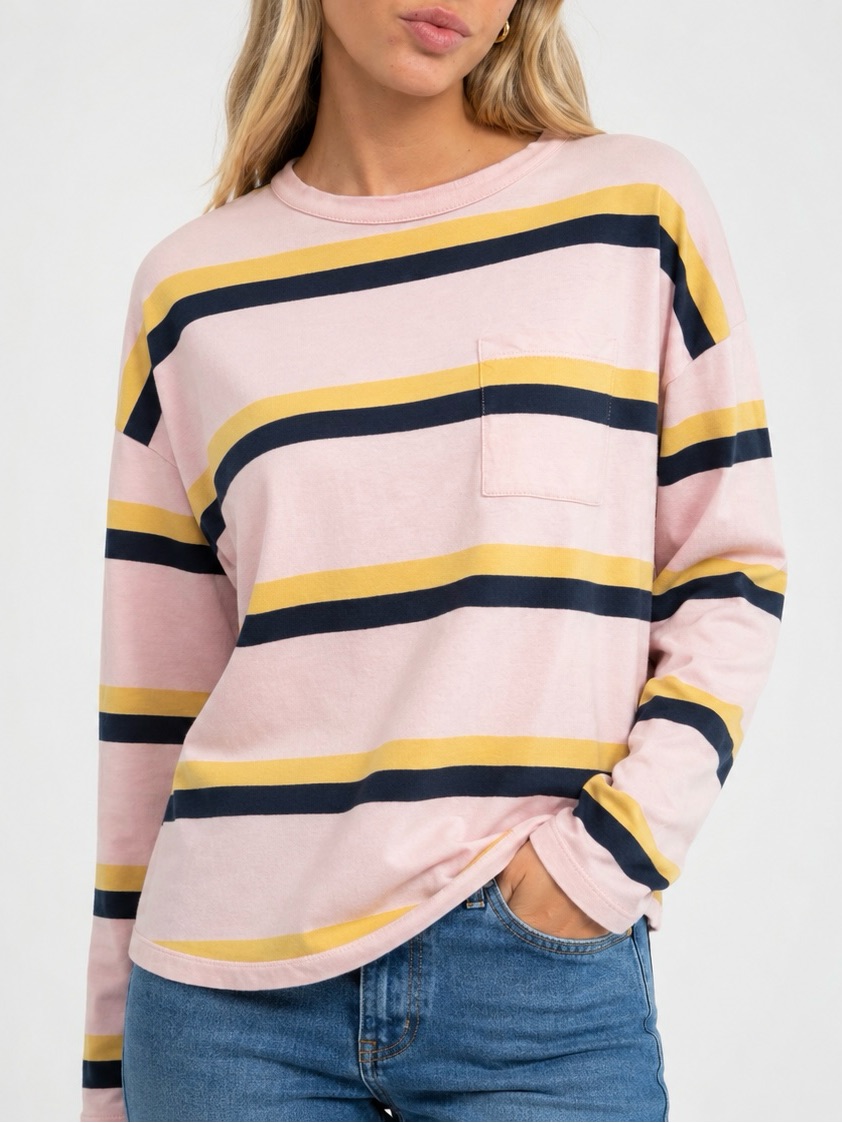 J.Crew Re-Imagined Striped Oversized Long Sleeve Tee Size S